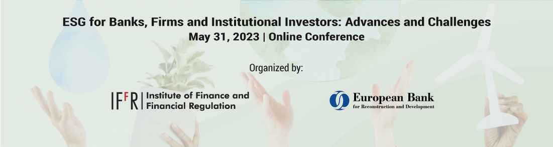 ESG FOR BANKS, FIRMS AND INSTITUTIONAL INVESTORS: ADVANCES AND CHALLENGES | ΜΑΥ 2023